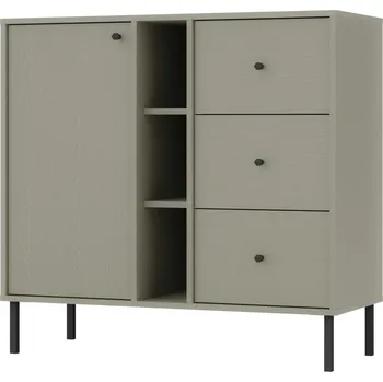 Komoda Kombinovaná komoda IROS 2 - eukalyptus / černá