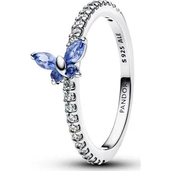 Prsten Prsten PANDORA Modrý třpytivý motýl 50 194269C01-50