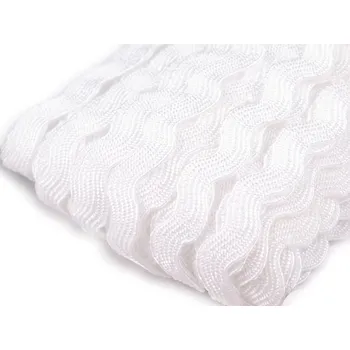 Hadovka - vlnovka šíře 5 mm, střední, 10 bílá