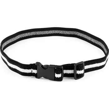 Opasek Dětský pásek pružný šíře 2,5 cm, střední, 5 černá bílá