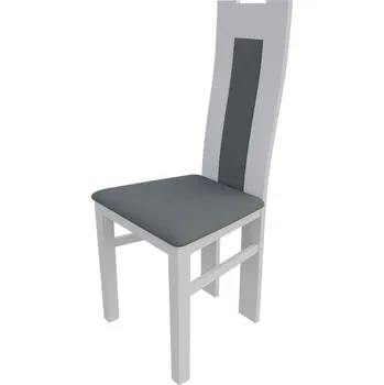 Jídelní židle Kuchyňská židle MOVILE 19 - bílá / šedá 1