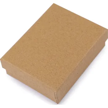 Dárková krabička Krabička na šperky 7x9 cm, velké, hnědá přírodní