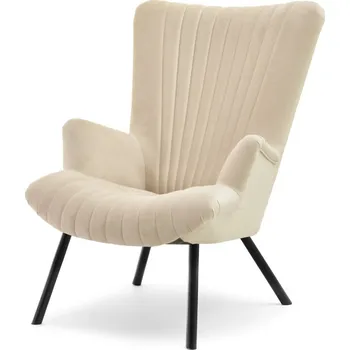 Křeslo Čalouněné křeslo JARNO - béžové / černé
