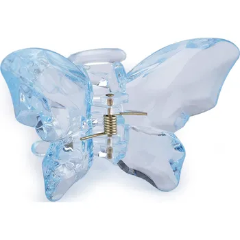 Náramek Skřipec do vlasů motýl, střední, 4 modrá pomněnková