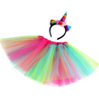 Karnevalový kostým Karnevalový kostým - jednorožec, střední, 2 multikolor