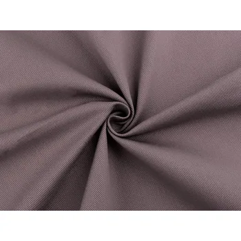 Bavlněná látka / plátno hrubší s keprovou vazbou, střední, 6 (240 g/m²) hnědorůžová