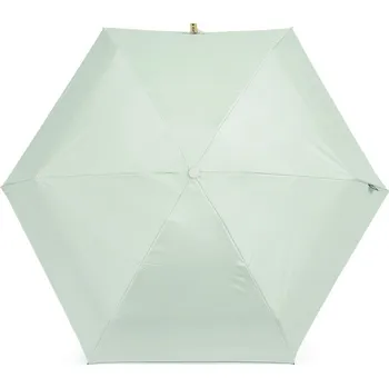 Deštník Skládací mini deštník s pevným pouzdrem, střední, 4 mint světlá