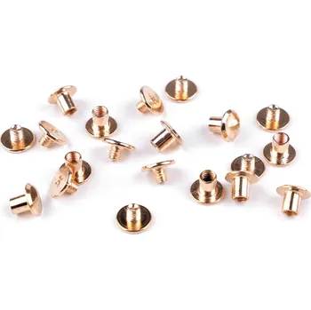 Nýt Sedlářský nýt šroubovací Ø10 mm, střední, 2 růžové zlato