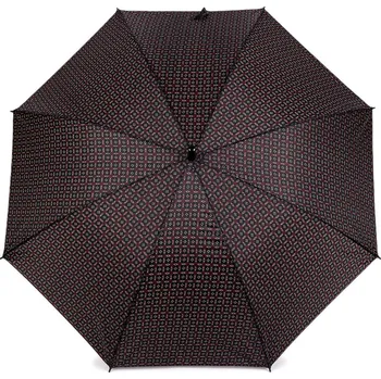 Deštník Pánský vystřelovací deštník se vzorem, střední, 6 černá