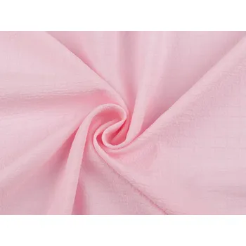 Krešovaná šatovka, imitace mušelínu, střední, 5 růžová sv.