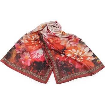 Šála Saténový šátek / šála 70x175 cm, velké, 1 pudrová