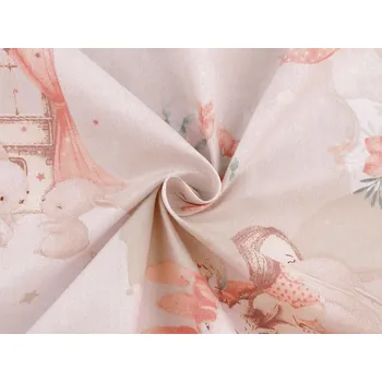 Bavlněná látka / plátno holčička, střední, 1 (945) béžová světlá růžová