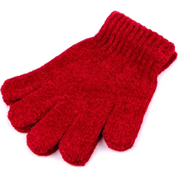 Rukavice Dětské žinylkové rukavice, střední, 2 červená