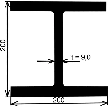 Stavební profil Nosník HEB 200 – 12 m