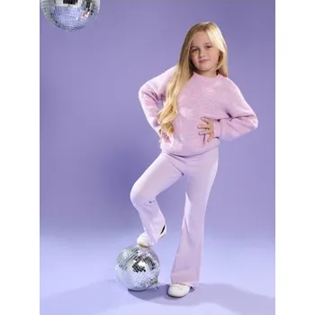 Sinsay - Pruhované flare kalhoty s metalickou nití - fialová - 754GS-44X - 754GS-44X-104