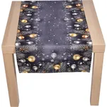 Forbyt Vánoční ubrus Jehličí a baňky CYH5918C 40x140 cm