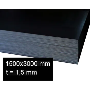 Plech Plech černý za studena 1,5 mm (1,5×3 m)