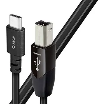 Počítač Audioquest Carbon USB B na USB C 0,75m (Špičkový kabel s konektory USB B na USB C, postříbřené vodiče s 5 % stříbra.)