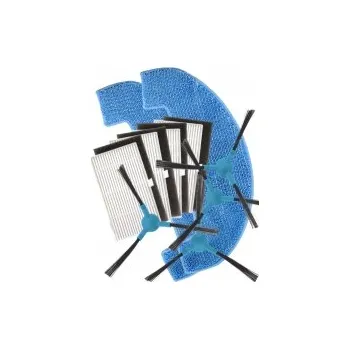 Sada příslušenství pro robotický vysavač HEPA filtry, kartáčky pro vysavač CECOTEC Conga 2499 Ultra X-Treme sada a mopy 8ks