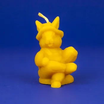 Svíčka Svíčka-Zajíc s kloboukem