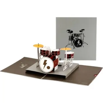 Přání k narozeninám 3D - bicí souprava