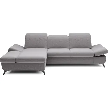 Sedací souprava Rohová rozkládací sedací souprava BROCKVILE - šedá 3, levý roh