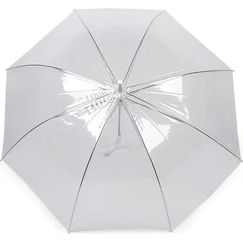 Deštník Dámský / svatební průhledný vystřelovací deštník, velké, transparent
