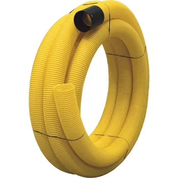 Kanalizační potrubí Trubka drenážní perforovaná ACO flex PVC DN65 žlutá – 50 m