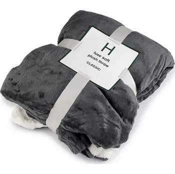 deka Deka beránek 180x200 cm, střední, 5 šedá tmavá