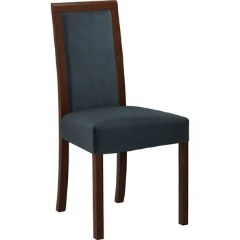 Jídelní židle Jídelní židle s látkovým potahem ENELI 3 - ořech / námořnická modrá