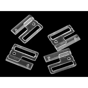 Plavkové zapínání šíře 25 mm plastové, střední, 3 transparent
