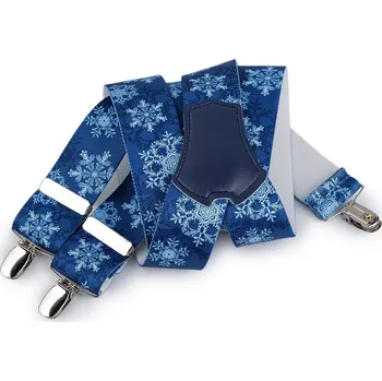 Kšandy Šle vánoční šíře 3,5 cm délka 120 cm, velké, 6 modrá