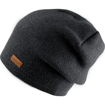 Čepice Zimní čepice unisex, velké, 5 šedá tmavá