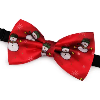 Saténový vánoční motýlek, velké, 1 červená