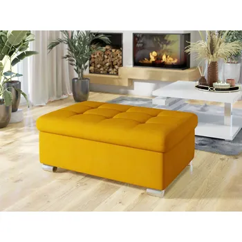 Taburet Taburetka do obýváku NELLI 2 - žlutá 1