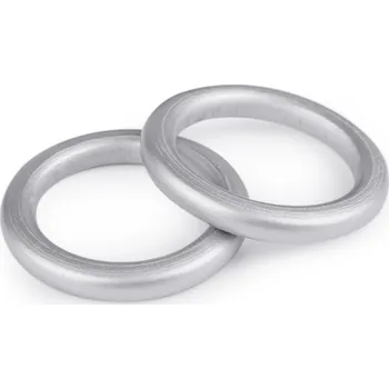 Lapač snů Dřevěný barevný kroužek vnější Ø70 mm, střední, 2 stříbrná