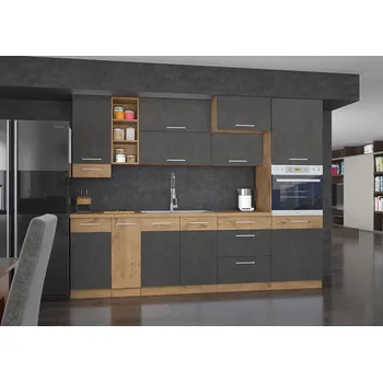 Kuchyňská pracovní deska VENETI ZHILAN 3 270x60 cm Dub lancelot / matera