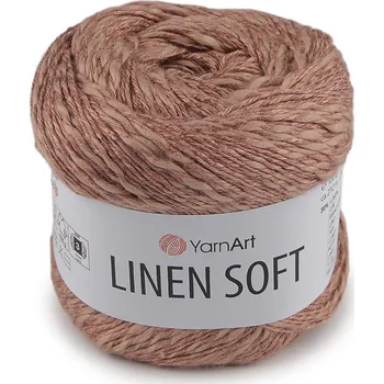 Příze Pletací příze Linen Soft 100 g, střední, 5 (7308) pudrovobéžová