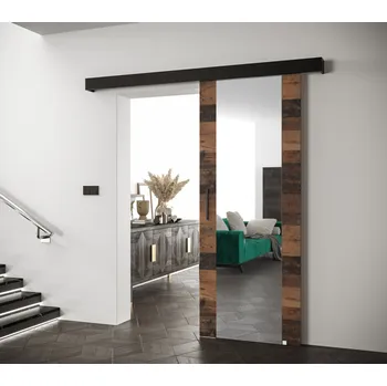 Interiérové dveře Posuvné dveře s černými úchyty SALOME 2 - old style / černé