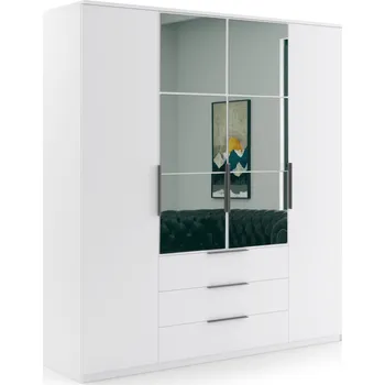 Šatní skříň Šatní skříň 200 JANIKA se zrcadlem - bílá