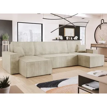 Sedací souprava Rozkládací sedací souprava do U MILICAN - krémová