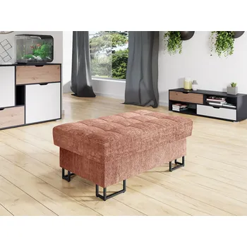 Taburet Taburetka do obývacího pokoje COLUMBUS - korálová