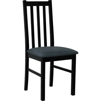 Jídelní židle Čalouněná židle do jídelny EDON 10 - černá / modrá