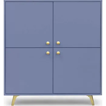 Komoda Čtyřdveřová komoda JOELE - modrá