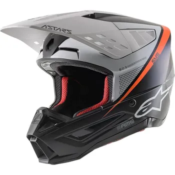 Helma na motorku ALPINESTARS(MX) HELMA SM5 RAYON B/W/O (8304021-1242-SM) (Velikost: S) 8304021-1242-SM