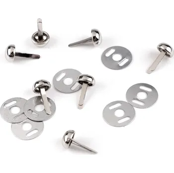 Dvounožkový hřeb / kovové nožičky na kabelky Ø8 mm, střední, nikl