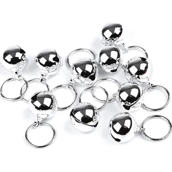 Rolnička s kroužkem Ø15 mm, střední, 1 stříbrná