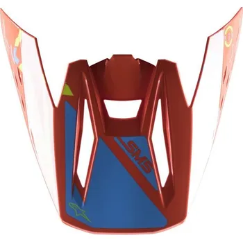 Helma na motorku kšilt pro přilby S-M5 ACTION, ALPINESTARS (oranžová/žlutá fluo/modrá, verze ECE 22.05) 8986022-4475-TU