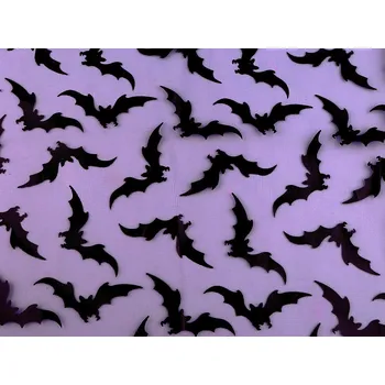 Úplet šifonový netopýr, střední, 2 fialová sv.