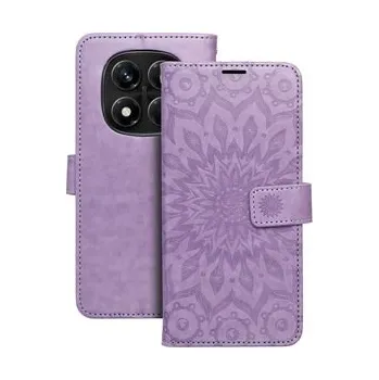 Pouzdro na mobilní telefon OEM MEZZO Book pro XIAOMI Redmi Note 14 PRO 4G fialová